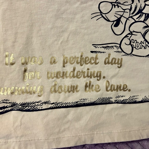 Disney x Uniqlo Winnie the Pooh Piglet Tigger Woman XL shirt Honey Heaven - Picture 6 of 6